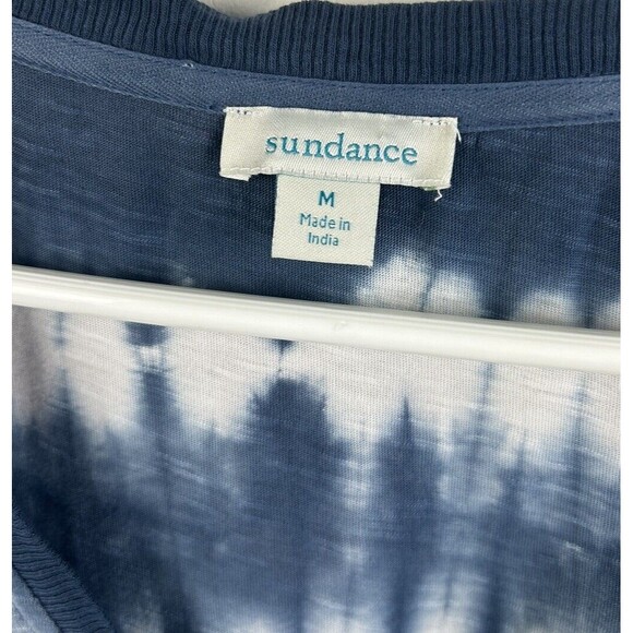 Sundance Catalog Elara Tie Dye Dress In Blue Size Medium Relaxed Fit pockets - Picture 5 of 8